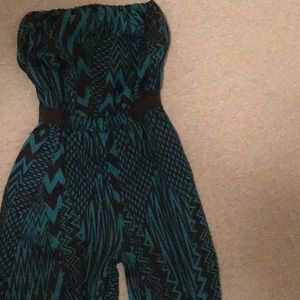 Printed Pant Romper